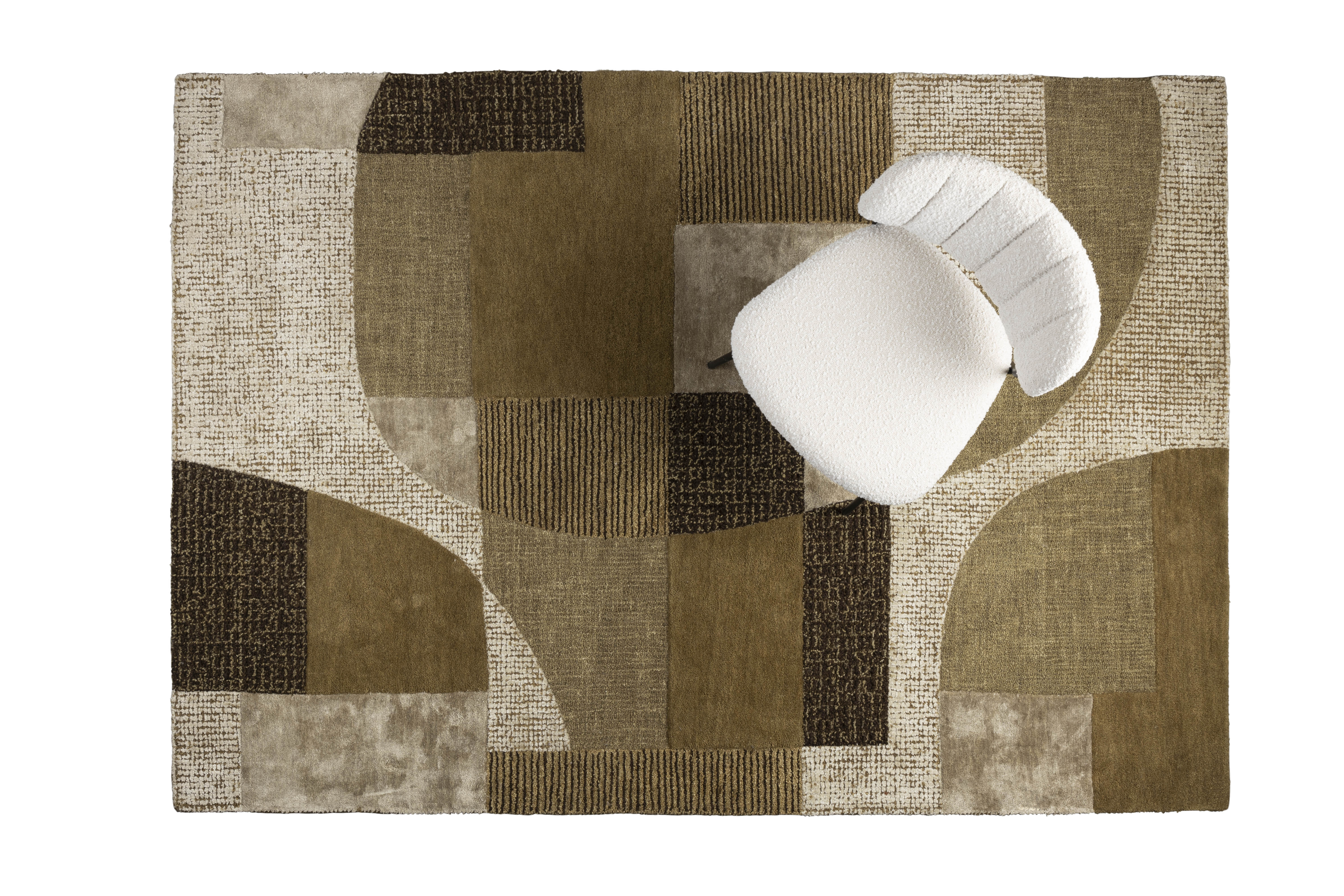 Silvan Vloerkleed 160x230 Olijfgroen